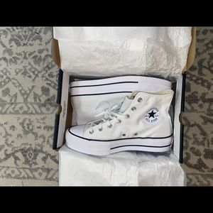 SOLD Platform Converse High Tops. Brand new never worn